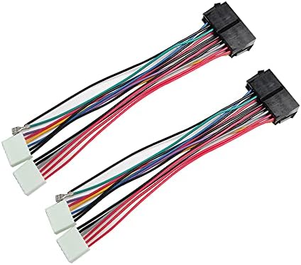 Acxico 2Pcs 18AWG 20Pin ATX to 2X 6Pin at PSU Converter Power Cable Cord for 286 386 486 586
