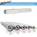 10 Pcs Warehouses Replacement Conveyor Roller - 25 32 38 50 60 mm Diameter, Durable Stainless Steel Gravity Roller for All Types Of Moving Projects, as Feed Rollers to Metal Cutting Saw(Dia 1.3In/32MM
