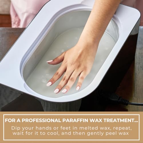 Cera de parafina para mãos e pés - Recargas de cera de parafina perfumada de baunilha de 2,7 kg para