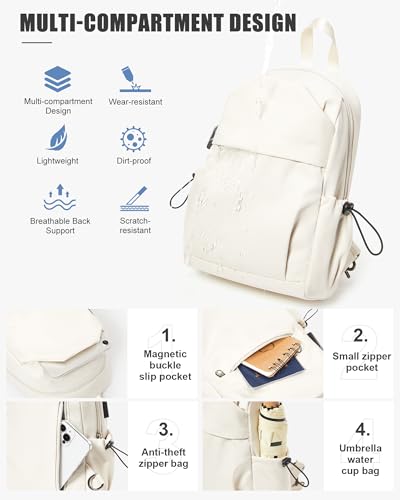 Image of Small Black Sling Crossbody Backpack Shoulder Bag for Men Women