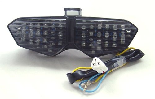 HongK Smoke LED Tail Light with Turn Signals Running Light for 2003 2004 2005 YZF R6 Yzfr6 03 04 05