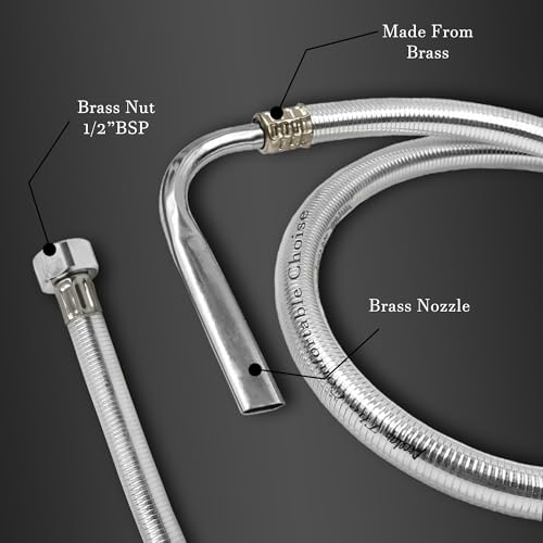 Image of Acetap Multijet Stainless Steel Toilet Jet /Bidet Spray - Hands-Free with 1 Meter Heavy-Duty PVC Hose Pack Of 1
