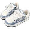 Retro Chic Canvas Platform Sneakers for Women Height Increasing Casual Walking Shoes for Office Streetwear Romantic Heart Sole with Frayed Edge Detail All Day Comfort Non Slip Fashion Trainers