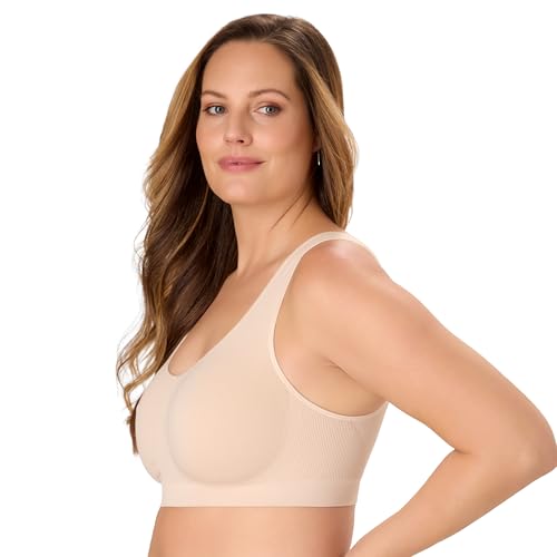 Image of Bali Womens Wireless Bralette Bra, One Smooth U Bras for Women, Seamless Bralettes, No-Bulge, Smoothing, Pullover