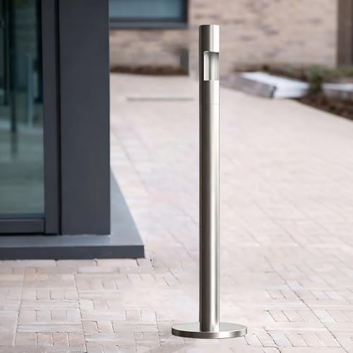 Cendrier sur pied robuste en acier inoxydable durable