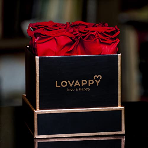 LOVAPPY Preserved Roses in A Box - Forever Roses That Last A Year - Eternal Rose Box - Flowers for Delivery Prime Birthday - Long Lasting Roses in Box- Gift for Her, Mom, Wife(Red, 4pcs) - Image 8