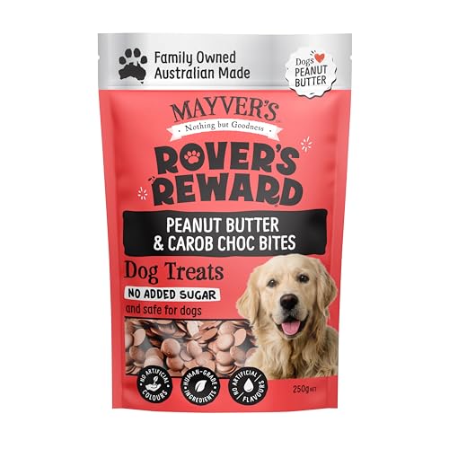 Mayvers Rovers Reward Peanut Butter & Carob Choc Bites Dog Treat 250 g