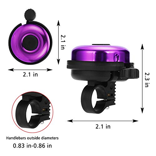 image for Accmor Classic Bike Bell, Aluminum Bicycle Bell, Loud Crisp Clear Soun