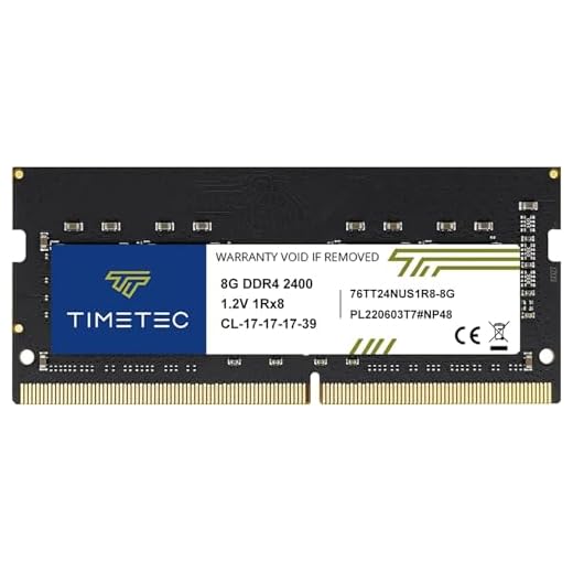 Timetec 8GB DDR4 2400MHz (DDR4-2400) PC4-19200 (PC4-2400T) Non-ECC Unbuffered 1.2V CL17 1Rx8 Single Rank 260 Pin SODIMM Laptop Notebook PC Computer Memory RAM Module Upgrade (8GB)