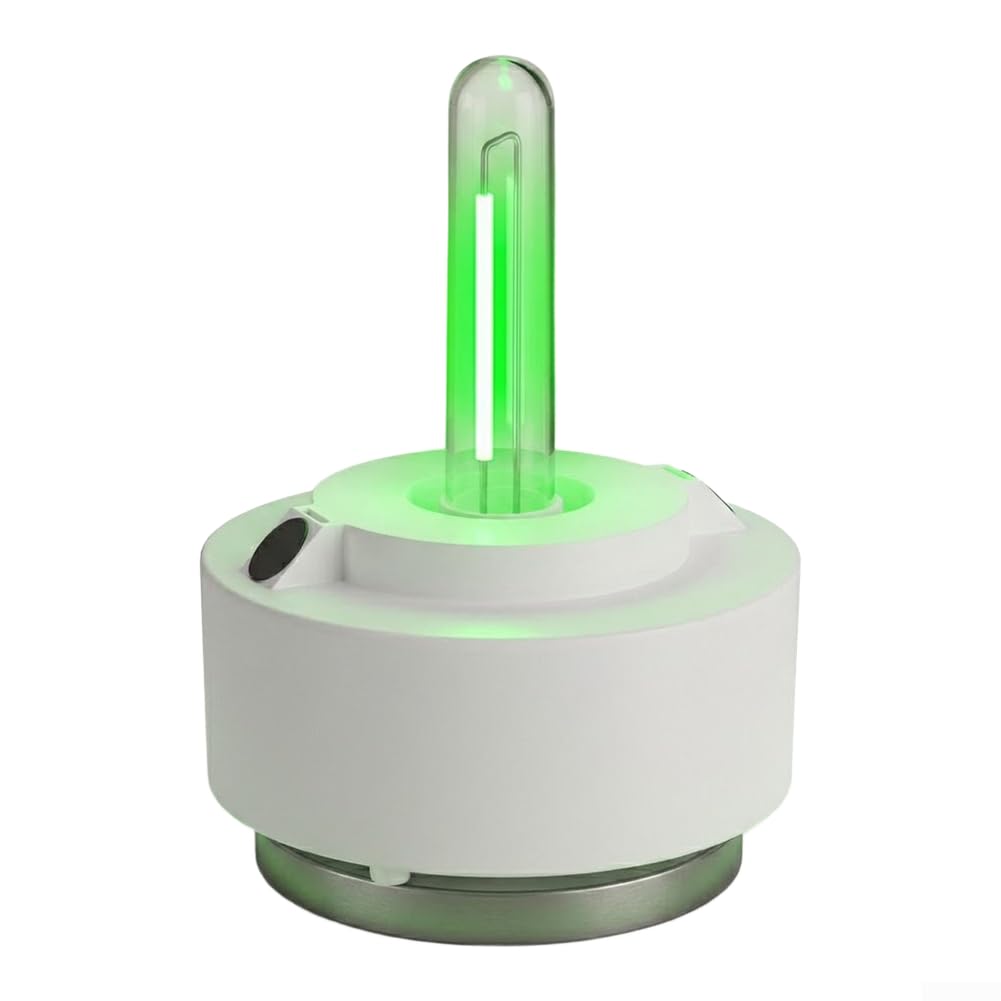 Posheliox Salt Water Powered Lantern, Battery-Free Portable Seawater Light, 80 Lumen Lamp For Camping, Hiking, Storms, Blackouts, Survival Kits, (Green)