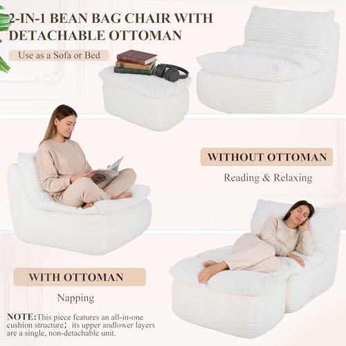 Silla decorativa sin brazos en espuma premium sofá cama premium beige 5