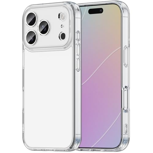 FINON for iPhone17 Pro �p �P�[�X �J�o�[ �X�}�z�P�[�X �N���A �N���A�P�[�X �n�C�u���b�h�P�[�X �ϏՌ� �V���v��
