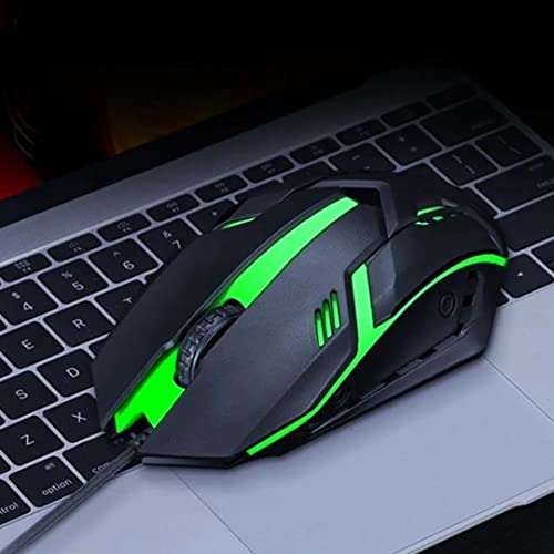 Image of COOLCOLD STGAUDRON, Gaming Mouse | Wired USB 2.0 Optical, RGB Mouse | 4 Colors LED Backlight up to 1200 DPI, Ergonomic Design Mouse for Laptop, PC & Gamer (Black)