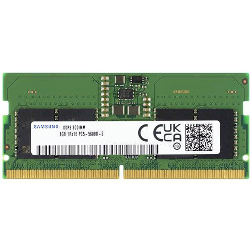 Samsung 8GB DDR5 5600MHz PC5-44800 CL46 SODIMM 1Rx16 Single Rank 1.1V 262-Pin Laptop, Notebook RAM Memory