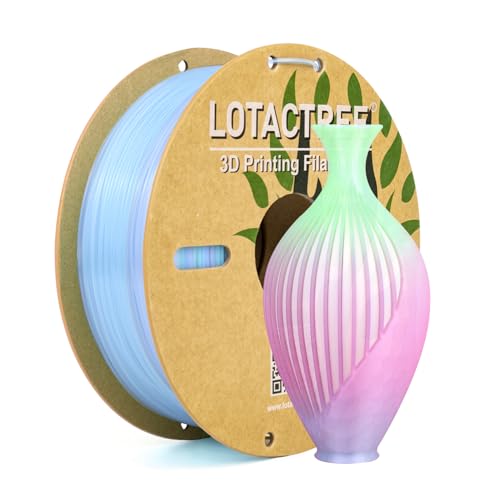 Image of Translucent PLA Filament, Crystal Gradient Filament 1.75mm, 1KG | Translucent Ice Green /Pink /Blue 3d Printer Filament Delivers A Crystal Look And Smooth Color Shifts For Vibrant Prints