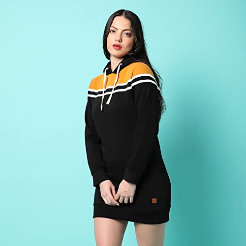 Image of PINACOLADA Women's Sweatshirt with Hoodie Regular Fit for Casual Wear | Cotton Blend Fabric | Hoodie Sweatshirt Crafted with Comfort Fit and High Performance for Everyday Wear