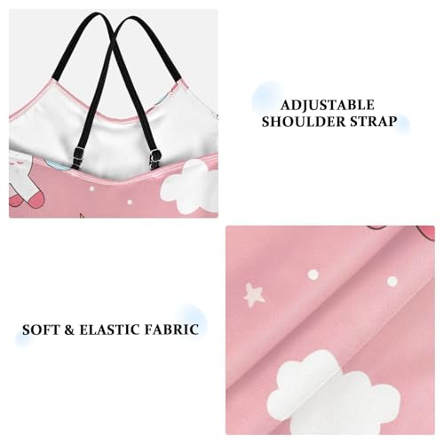 Bolaz Girls Swimsuits One-Piece Bathing Suits Multicolor Kids Sport Summer Beach Swimwear for 3-10 Years Old-Cartoon Cute Unicorn3