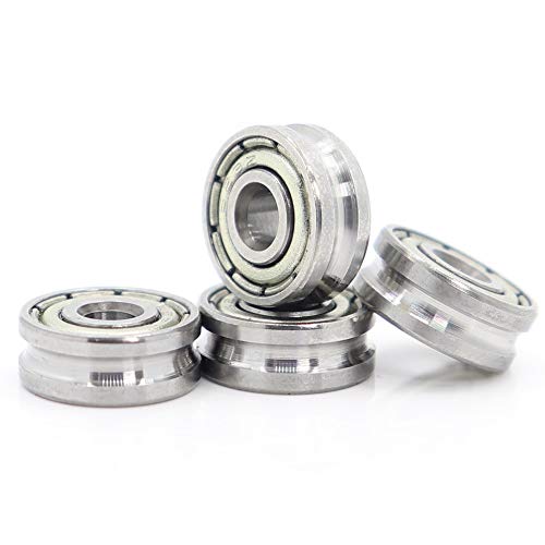 4PCS U041304 U Groove Sealed Ball Bearing 4x13x4mm Pulley Wheel Bearings U2/1 Guide Track Rlooer Bearing