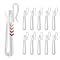 80pcs White Plastic Curtain Hooks – Adjustable Pinch Pleat Hooks For Drapery Tracks - View #3