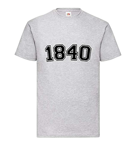 T-shirt pour homme gris 1840 taille XXXL fini les hauts trop courts