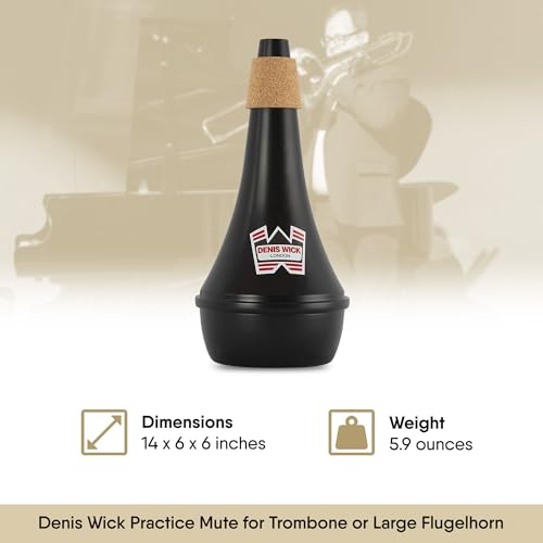 image for Denis Wick Practice Mute for Trombone or Large Flugelhorn, 5527 - Hand