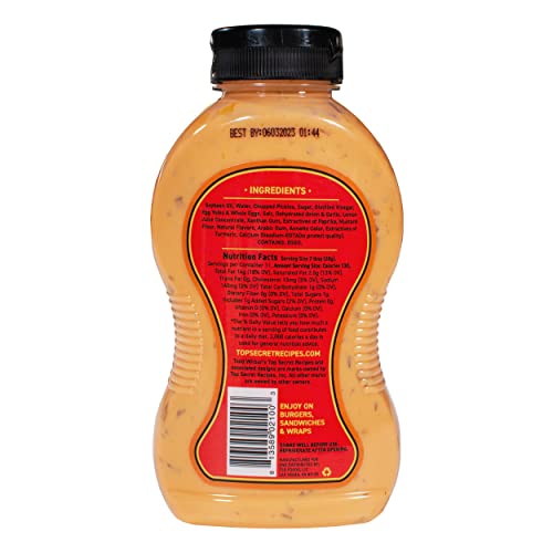 Todd Wilbur's Top Secret Recipes Burger Special Sauce (Like Big Mac Burger Sauce) Enjoy on Burgers, Sandwiches, and Wraps for At Home Restaurant Flavor in a Bottle, 11 oz, 2 Pack.