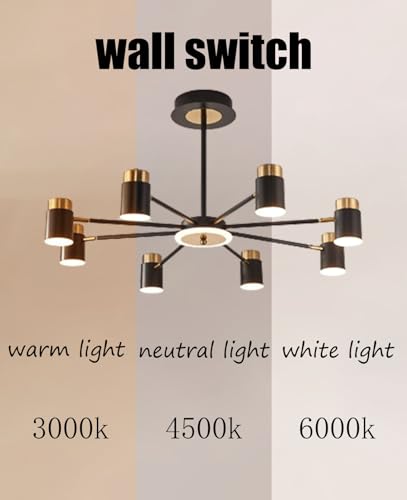 Lustre à intensité variable LED pour illuminer un salon sombre