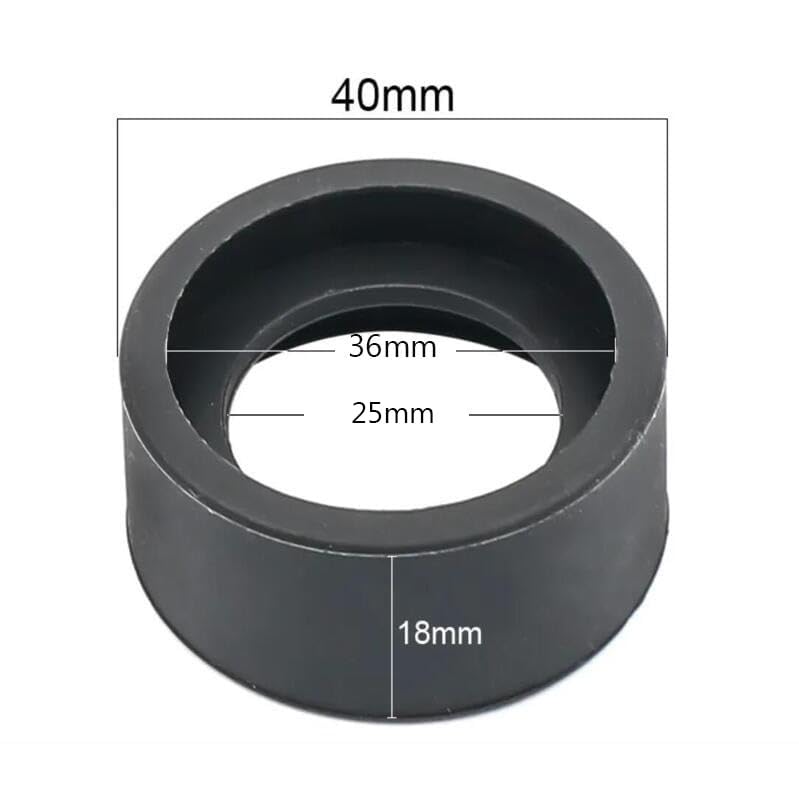 2PCS Eyepiece Cover & Eye Cups Guard - Soft Rubber Eyepiece Protector For Stereo Microscope (36mm Size, Oblique Angle) - Compatible With 32-36mm Stereo Microscopes - View #4