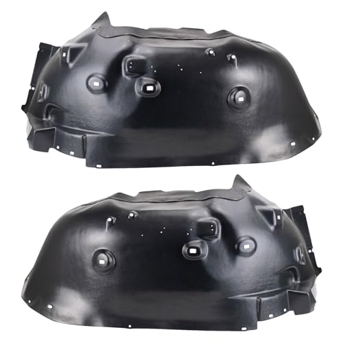 Image of TRQ Front Driver and Passenger Side Inner Fender Liner Set Compatible with 2011-2014 GMC Sierra 2500 HD 2011-2014 Sierra 3500 HD