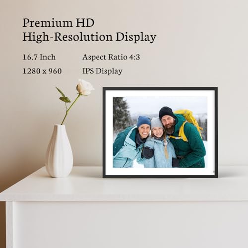 Bsimb 16.7 Inch 32Gb Extra Large Digital Picture Frame Wifi, Smart Photo Frame With Hd Touch Screen, Auto-Rotate, Motion Sensor thumb #2