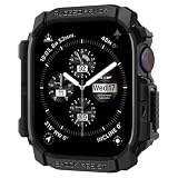 Spigen Apple Watch 11/10 46mm ケース 落下 衝撃吸収 傷防止 耐衝撃 保護カバー アップルウォッチケース ラギッド・アーマー ACS08597 (マット・ブラック)