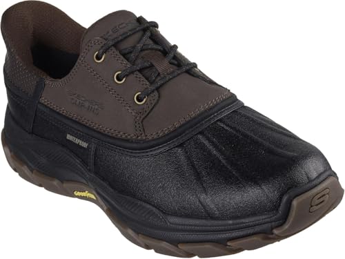 Skechers - Mens Relaxed Fit: Respected - Jace Slip On Shoes, Color Chocolate/Black, Size: 13 M US