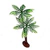 5Pcs Imitation Palm Tree, Tropical Mini Palm Mini Tree Figurines Rainforest Diorama Supplies Fake Palm Fairy Garden Outdoor, Coconut Indoor Banquet Hawaii #1