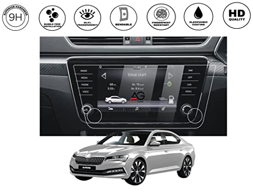 Image of Screen Protector Compatible With SKODA SUPERB (PACK OF 1 - GLOSSY FINISH)