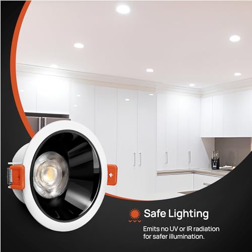Image of wipro Garnet 7 Watt Wave Spot Black COB | Warm White (2700K) | High Voltage (440V) & Surge Protection (4 KV) | Sharp Beam Angle with Reflector for Home, Office and Store Cabinet Display | Pack of 1