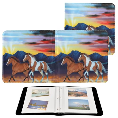 Álbum de Fotos Scrapbook DIY Autoadhesivo Cuero PU 40 Páginas 3 Anillos 11.8x11.2 Pulgadas miniatura 2