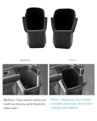 Image of CDEFG 2Pcs for 2025 2026 Toyota 4Runner Center Console Organizer Rear-Door Storage for 2025 2026 Toyota 4Runner Accessories(Back Doors Cup Holders)