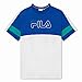 Fila Jadon-Nastro Adesivo T-Shirt, Surf The Web-Bright White-Alhambra, XS Uomo