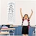 PLAFOPE Boy Girl Eye Chart Visual Testing Chart for Home School Test with Red and Measures Visual Acuity