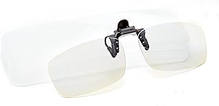 Riwissipa Reading Glasses Clip On Magnifiers for Eyeglasses and Flip Up Blue Light Blocking Clear Glasses for Women Men (transparent, 3, x)