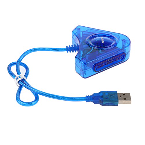 Cabo adaptador conversor USB duplo Joystick para PlayStation PS1 PS2 PSX console de jogos