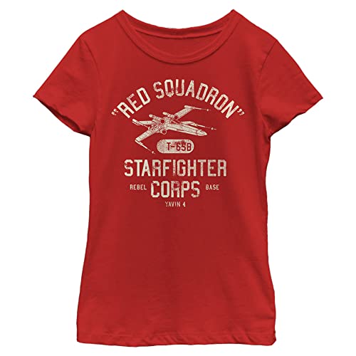 T-shirt Star Wars fille manches courtes imprimé Starfighter Corps coton