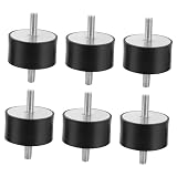 6 Stück Gummipuffer M8, Anti Vibration Silentblock Schwingungsdämpfer Gummilager Stoßdämpfer Isolator Halterungen Gummidämpfer für Wasserpumpen Luftkompressoren (VV30× 20 M8× 23)