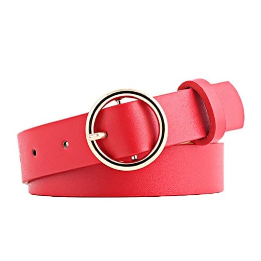 Leisial - Cinturón - para mujer rojo rosso