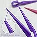 DANNEASY 20pcs Nail Polish Protector for Fingers - Acrylic Nail Protector Tool Easy C Curve Nail Pinching Clips Manicure Tools Nail Clips for Gel Nail Extension UV Builder Nail Art Supplies - Purple