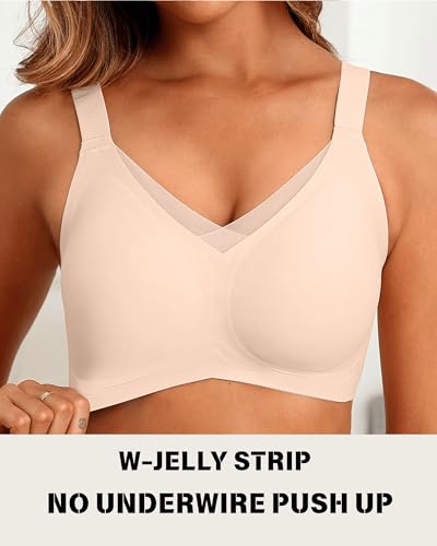 SHIJIALI 2026 Jelly Bras Women No Underwire Full Coverage Bralette — view 5