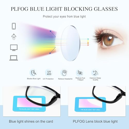 Image of Blue Light Glasses For Woman Men - Anti Eyestrain UV Protection Computer Gaming Eyeglasses Blue Light Blocking Glasses