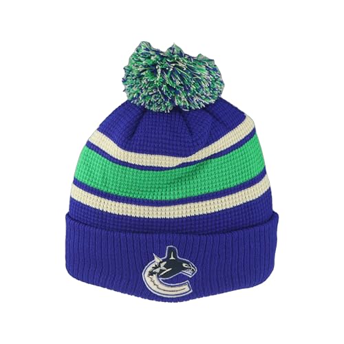 Vancouver Canucks NHL Officially Licensed Beanie Waffle Knit