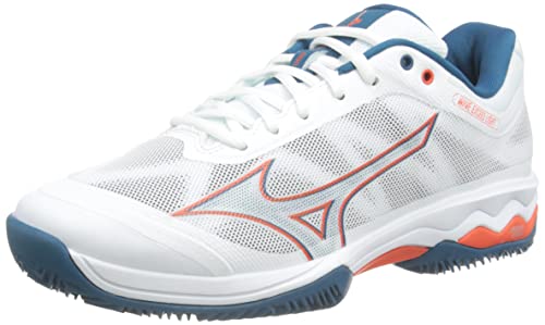 Mizuno Wave Exceed Light Ac, Scarpe da tennis Uomo, Wht Cherrytom Maroccanb, 43 EU