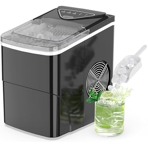 FOOING 2L Ice Cube Maker with LED Display Cover